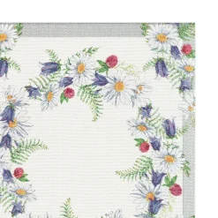 Blomkrans tafelloper 35x120 cm, Multi