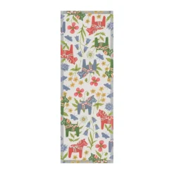 Blomsterhäst tafelloper 35x100 cm, Multi