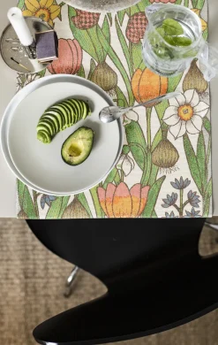 Blomsterlök tafelloper, 35x80 cm