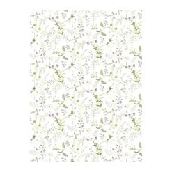 Blomsteryra gewaxt tafelkleed, Groen