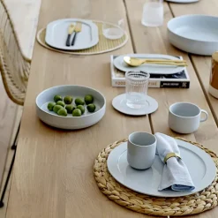 Bloomingville gevlochten placemat, Ø 35 cm.