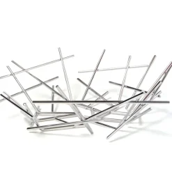 Blow up fruitschaal, roestvrij staal