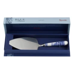 Blue Italian taartschep 25 cm, Keramiek-roestvij staal