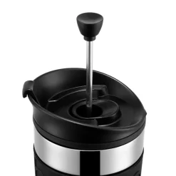 Bodum Travel koffiezetmok chroom, zwart