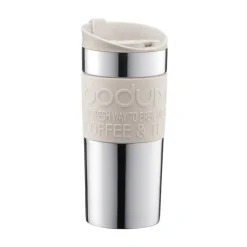 Bodum travel mug 35 cl roestvrij staal, Off white