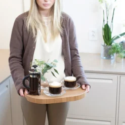 Bosign dienblad curveline medium 26x39 cm, Wilgenhout