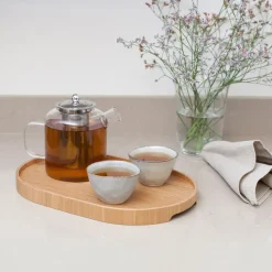 Bosign dienblad curveline medium 26x39 cm, Wilgenhout