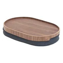 Bosign schootdienblad curveline medium 26x39 cm, Walnoot