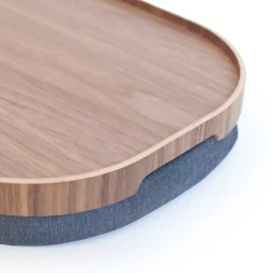 Bosign schootdienblad curveline large 34x47 cm, Walnoot