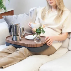 Bosign schootdienblad curveline large 34x47 cm, Walnoot