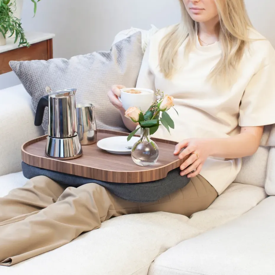 Bosign schootdienblad curveline large 34x47 cm, Walnoot