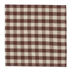 Bothy Check katoenen servet 40x40 cm 4-pack, Cinnamon-grey green