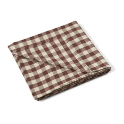 Bothy check tafelkleed 150x240 cm, Cinnamon-grey green
