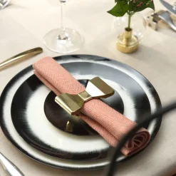 Bowie servetring 2-pack, Messin