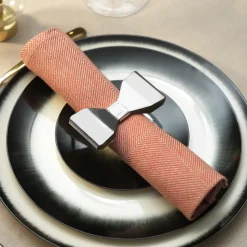 Bowie servetring 2-pack, Roestvrij staal