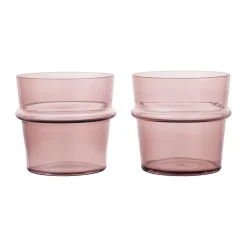 Boya drinkglas laag 30 cl 2-pack, Mauve