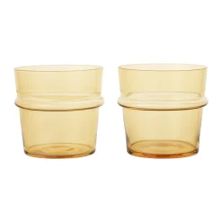 Boya drinkglas laag 30 cl 2-pack, Yellow