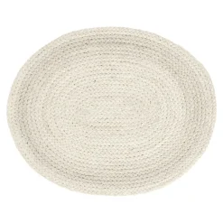 Braided placemat ovaal, Ivory