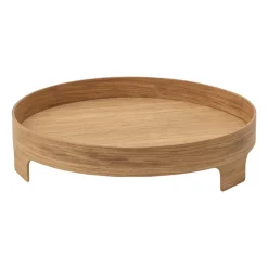 Bridge dienblad, Eikenhout, Ø42 cm