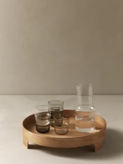 Bridge dienblad, Eikenhout, Ø42 cm