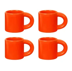 Bronto espressokopje 10 cl 4-pack, Orange