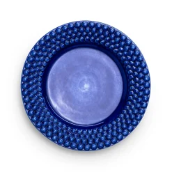 Bubbles bord, 28 cm, Blauw
