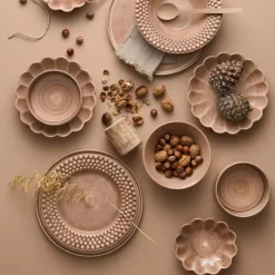 Bubbles bord, 28 cm, Cinnamon