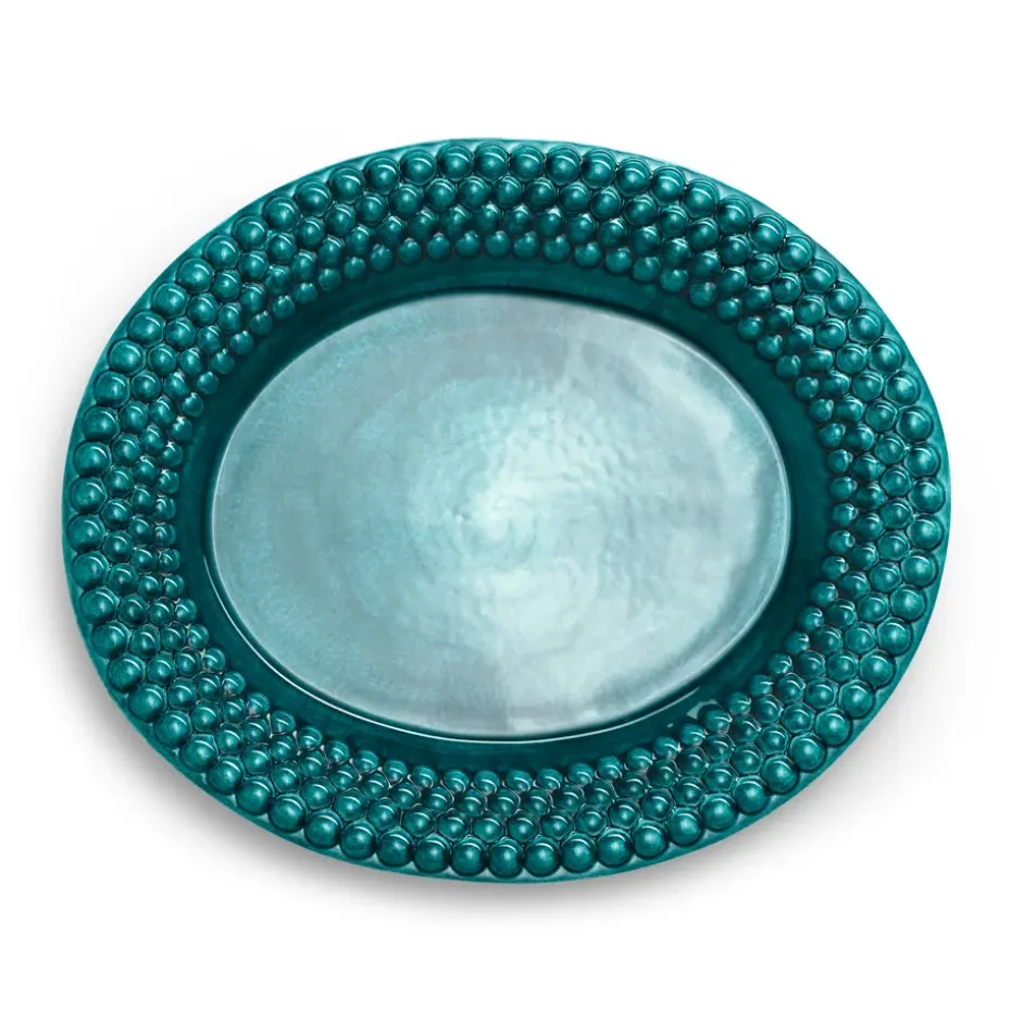 Bubbles ovale schaal, 35 cm, Oceaan