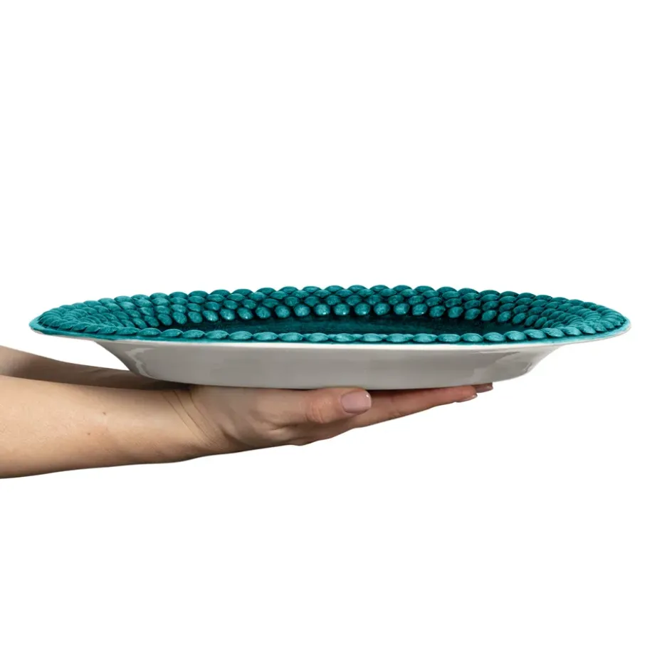 Bubbles ovale schaal, 35 cm, Oceaan