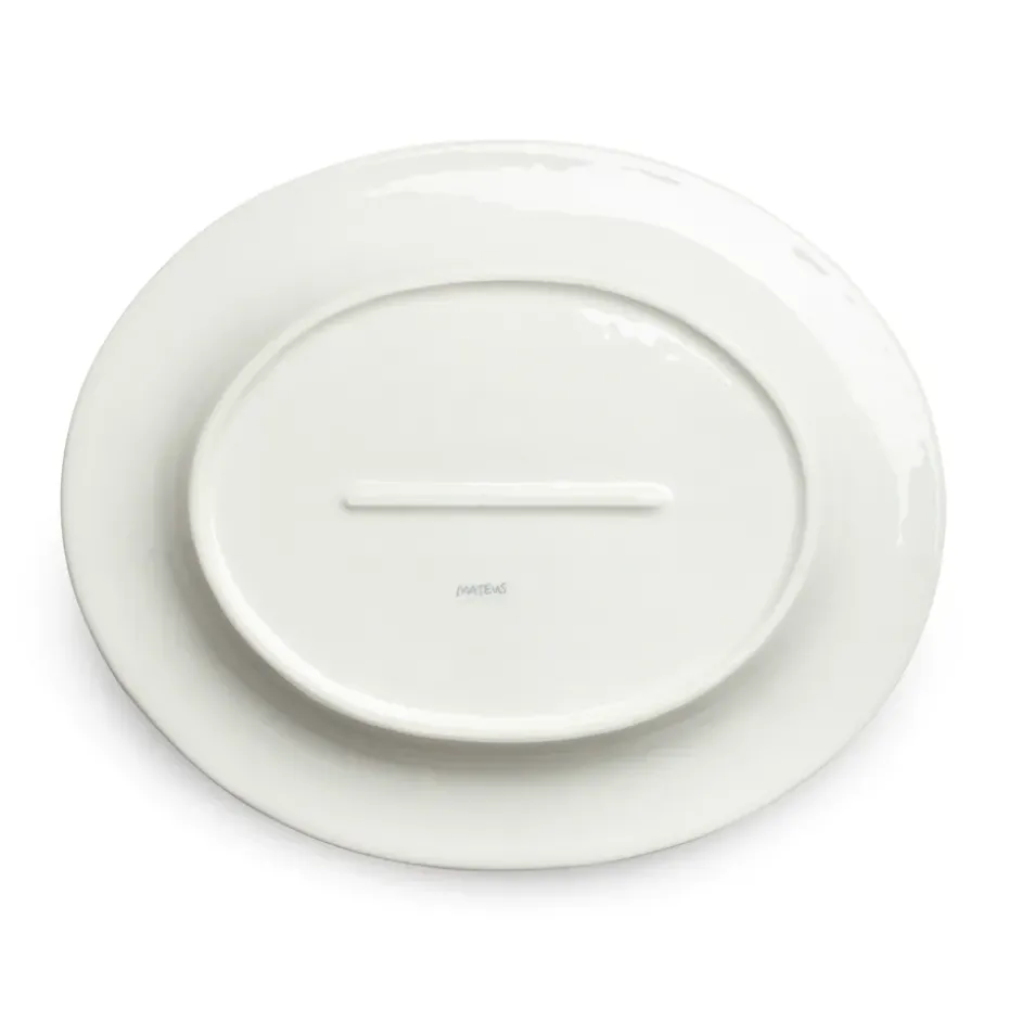 Bubbles ovale schaal, 35 cm, Oceaan