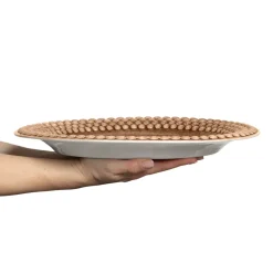 Bubbles ovale schaal, 35 cm, Cinnamon