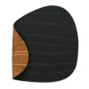 Buffalo onderzetter (glazen) keerbaar curve 1 St., zwart-natur