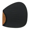 Buffalo placemat keerbaar curve L 1 St., zwart-naturel