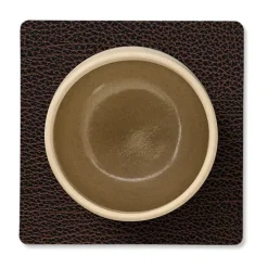 Bull onderzetter (glazen) square, bruin