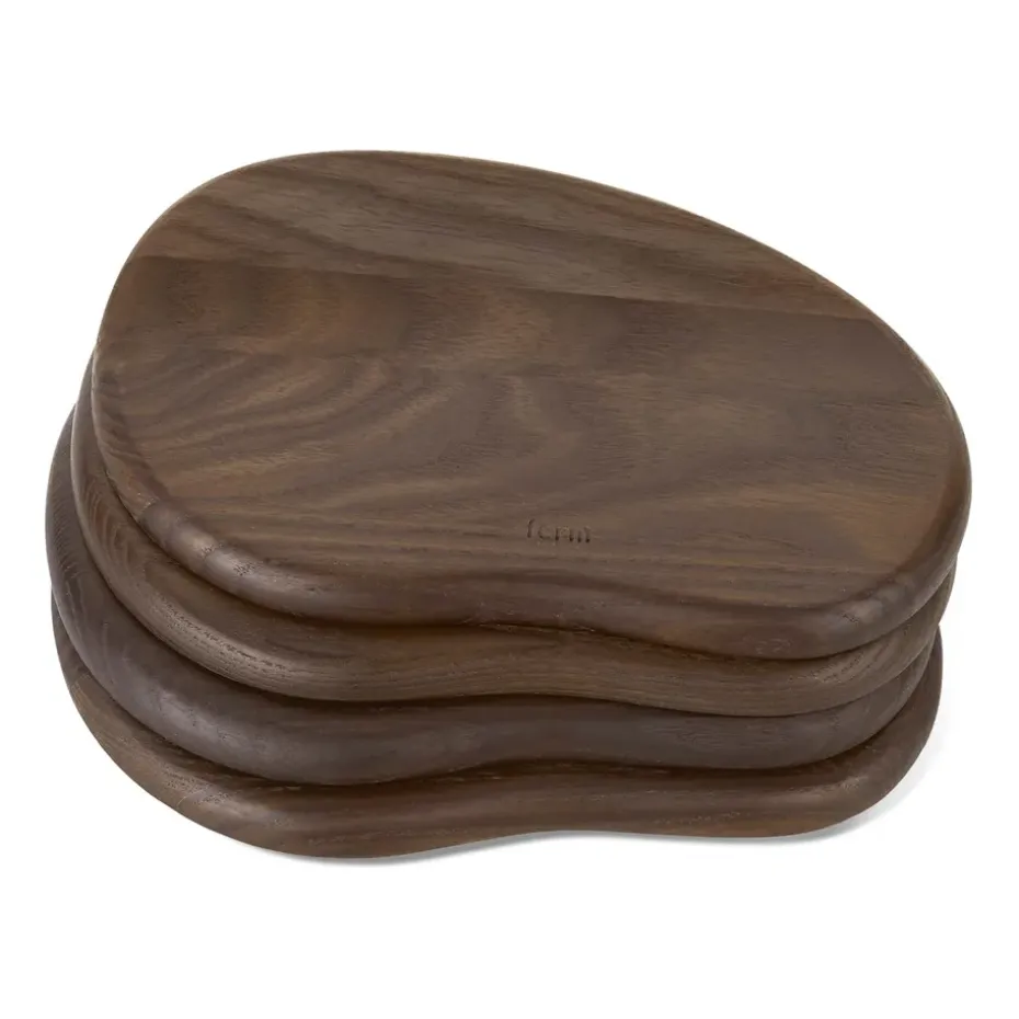 Cairn butter boards serveerplank 4-delig, Dark Brown