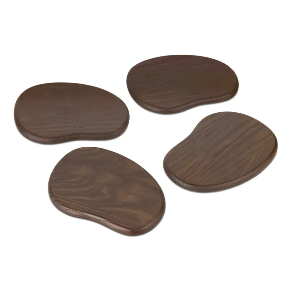 Cairn butter boards serveerplank 4-delig, Dark Brown