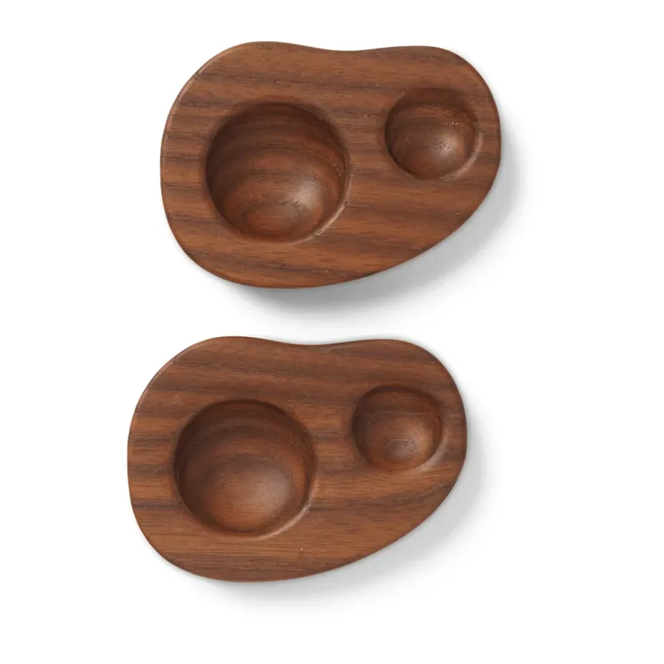 Cairn eierdop 2-pack, Dark brown