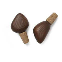 Cairn wijnstopper 2-pack, dark brown