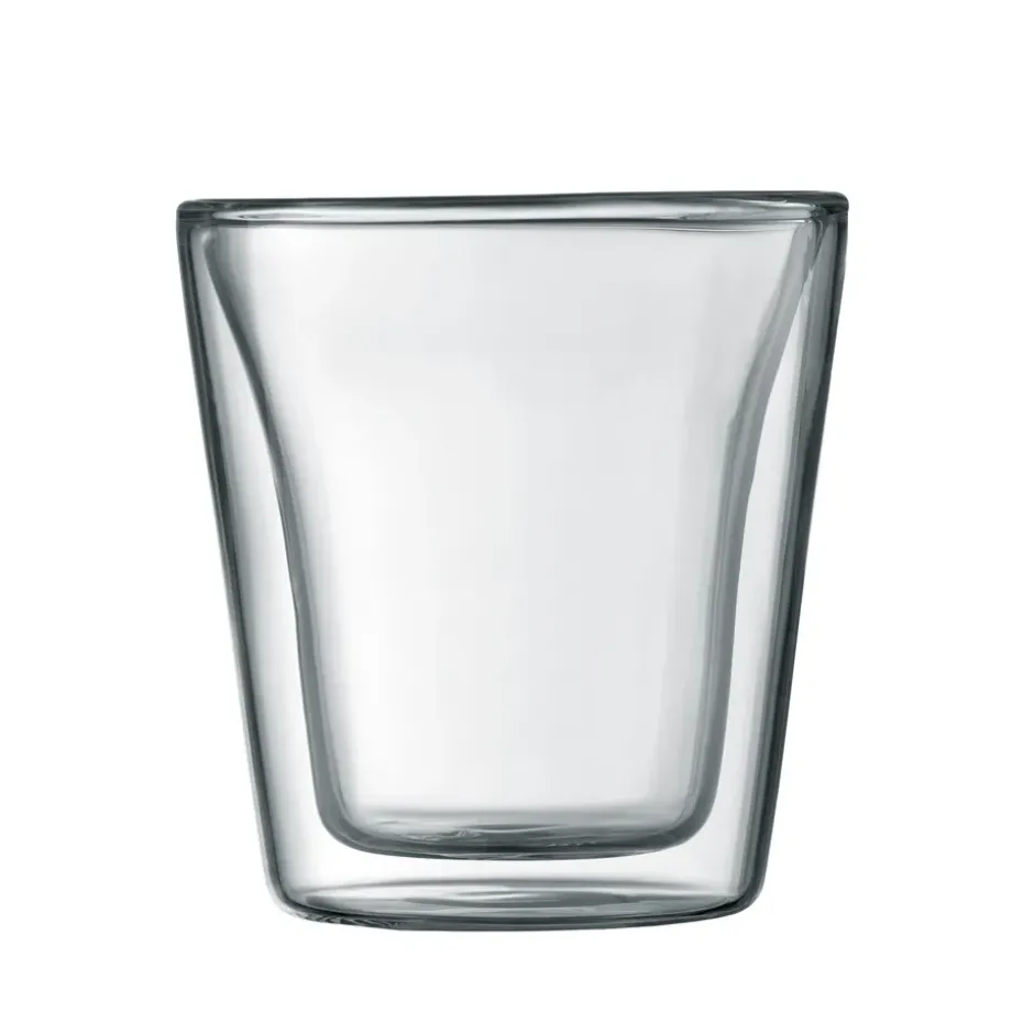 Canteen dubbelwandig glas 2-pack, 0.1 l