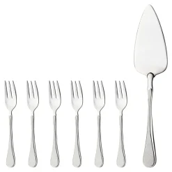 Carina taartset 7-delig, roestvrij staal