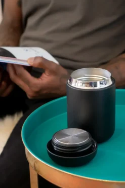 Carter thermosbeker met spatbescherming 35 cl, Matte black