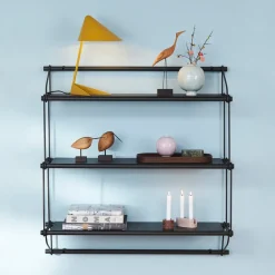 Carved Wood dienblad ovaal, Walnoot