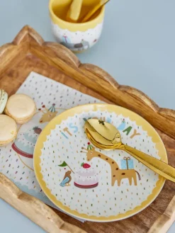 Celebrate bord Ø16 cm, Geel