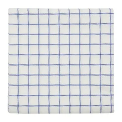 Check servetten 20x20 cm, Blauw