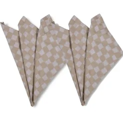 Checki stoffen servet 2-pack, Beige