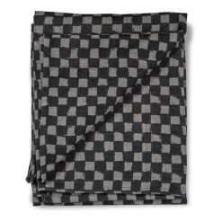 Checki tafelkleed 150x250 cm, Zwart