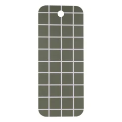 Checks & Stripes dienblad 18x44 cm, Green-beige