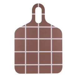 Checks & Stripes dienblad 30x44 cm, Brown-beige