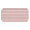 Checks & Stripes dienblad 13x27 cm, Roze-wit