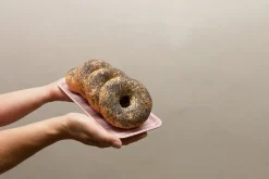 Checks & Stripes dienblad 13x27 cm, Roze-wit